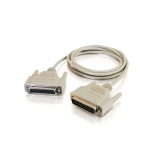 DB25 Męski na żeński kabel szeregowy typu Null Modem