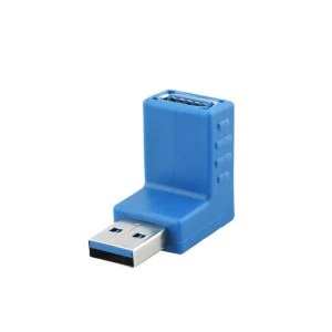 Lewy kąt USB 3.0 A Męski na żeński adapter wtykowy