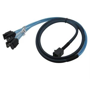 Wewnętrzny kabel Mini-SAS SFF -8643 do 4x SATA